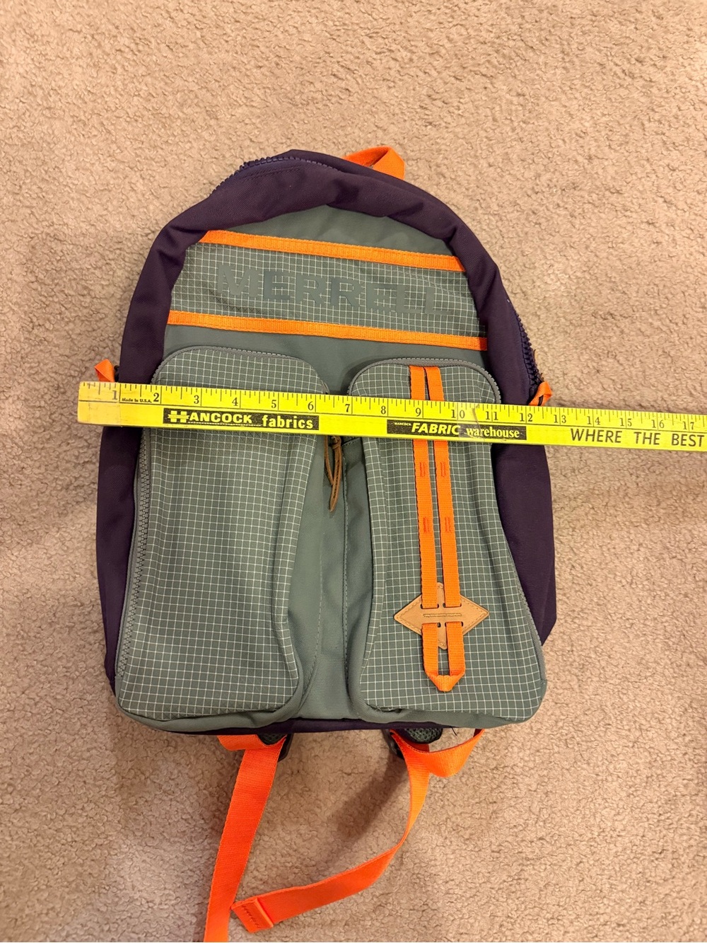 Merrell Green, Purple & Orange Compact Daypack
